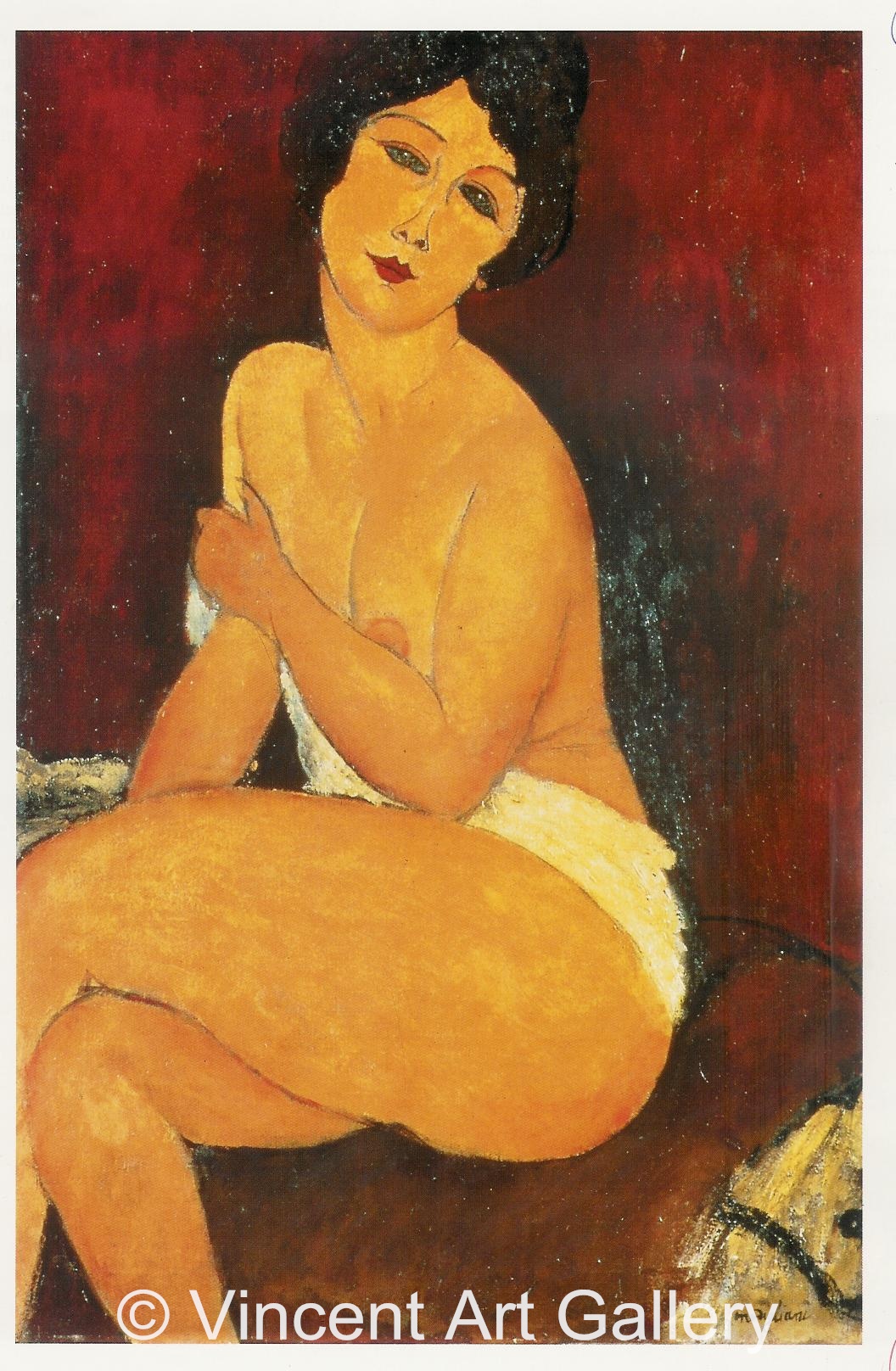 A266, MODIGLIANI, Nude, Sitting on a Couch
